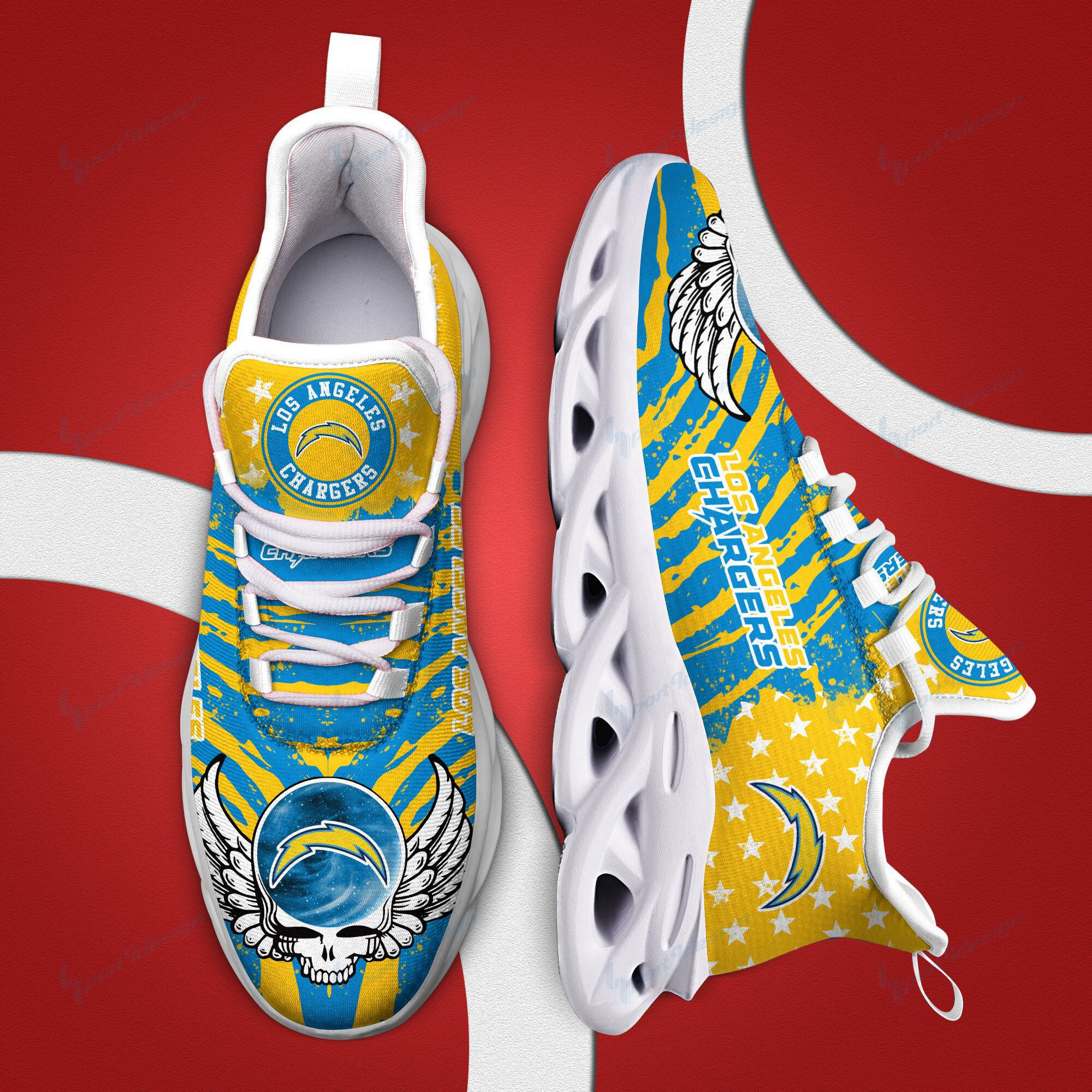 Los Angeles Chargers NFL Max Soul Shoes Sneakers For Men And Women
