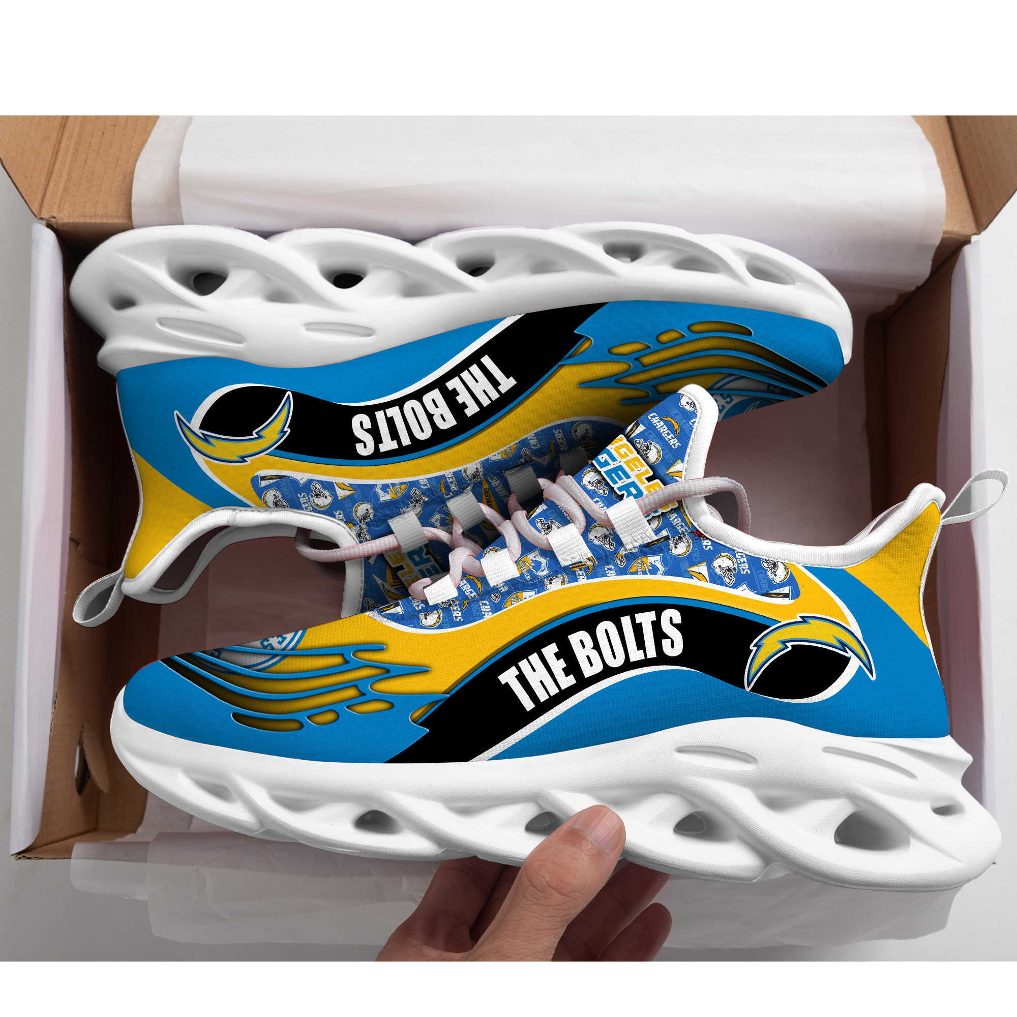 Los Angeles Chargers NFL Max Soul Shoes Sneakers For Men And Women