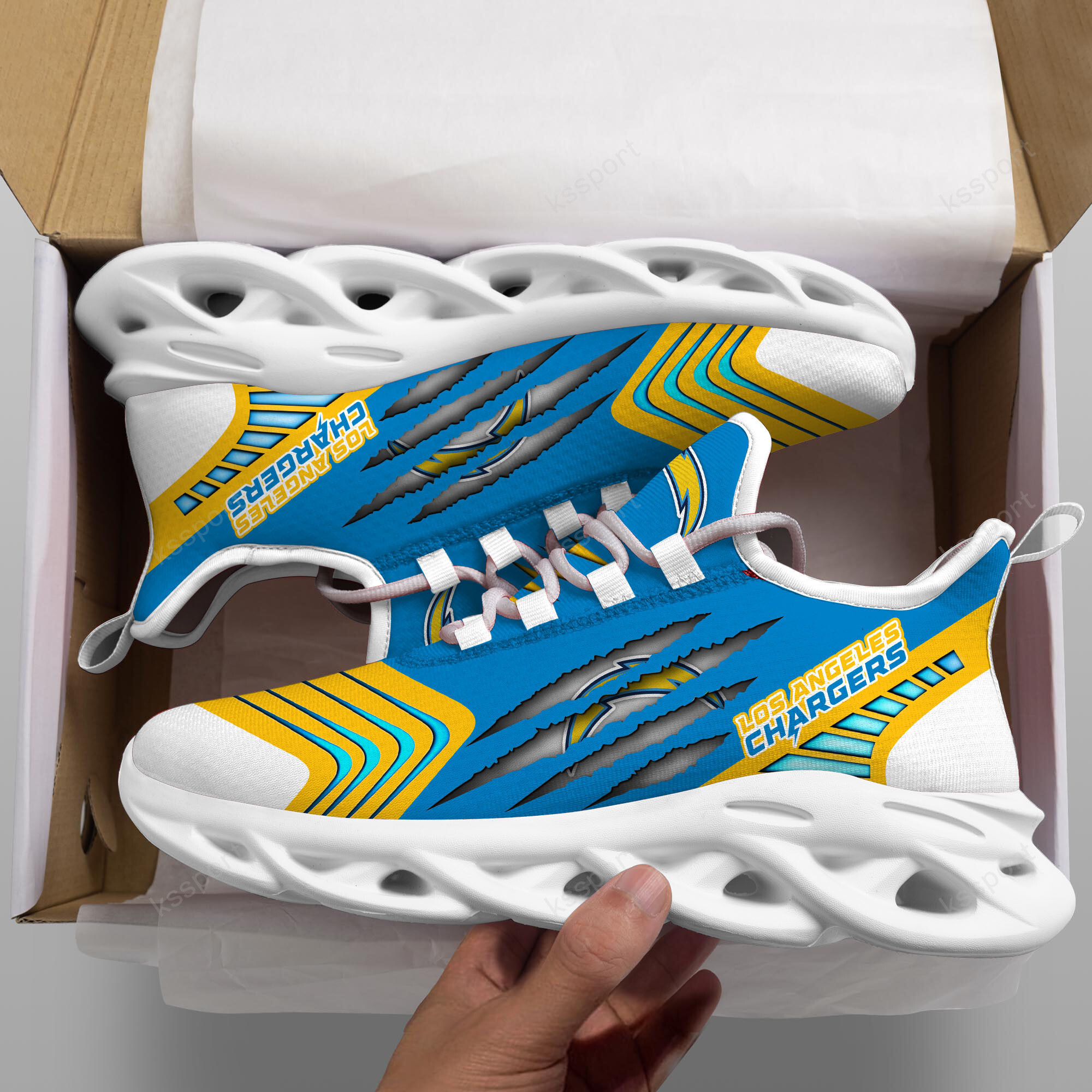 Los Angeles Chargers NFL Max Soul Shoes Sneakers For Men And Women
