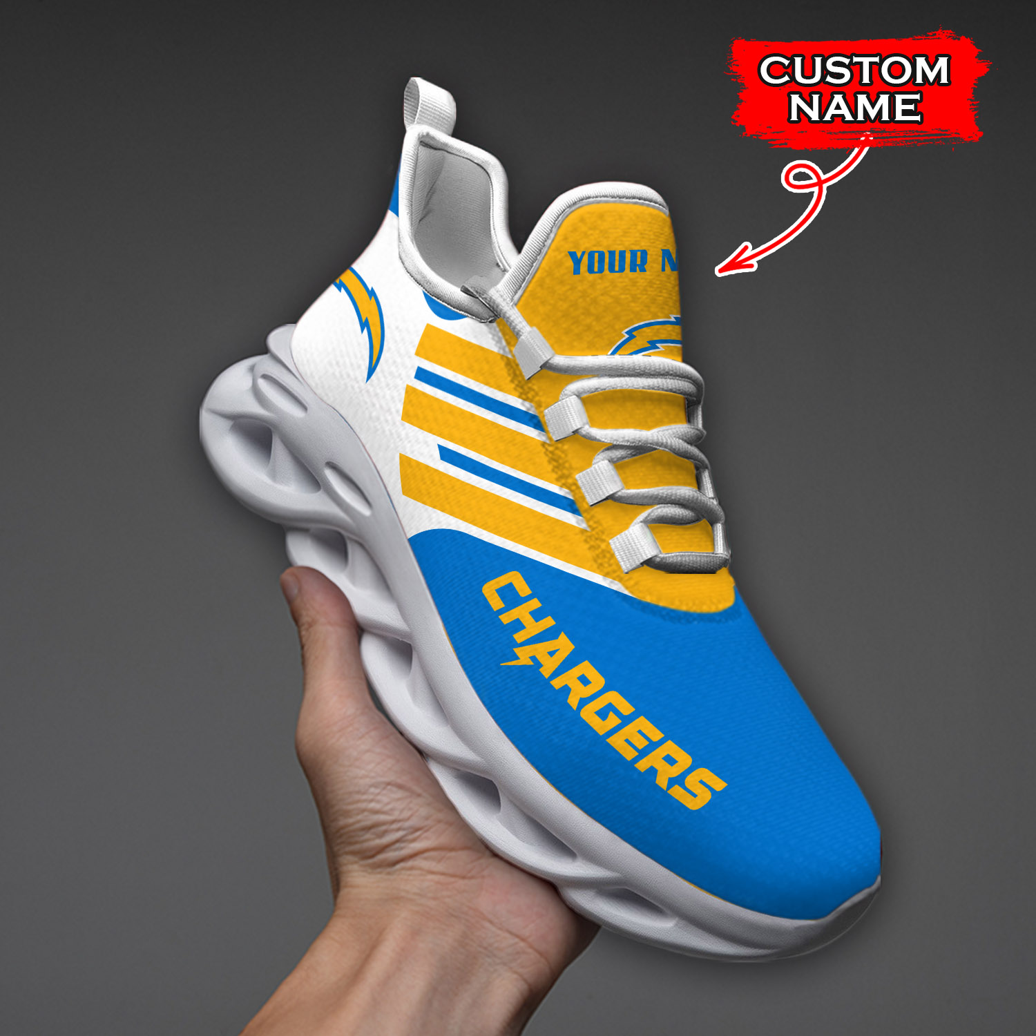 Los Angeles Chargers NFL Max Soul Shoes Sneakers For Men And Women