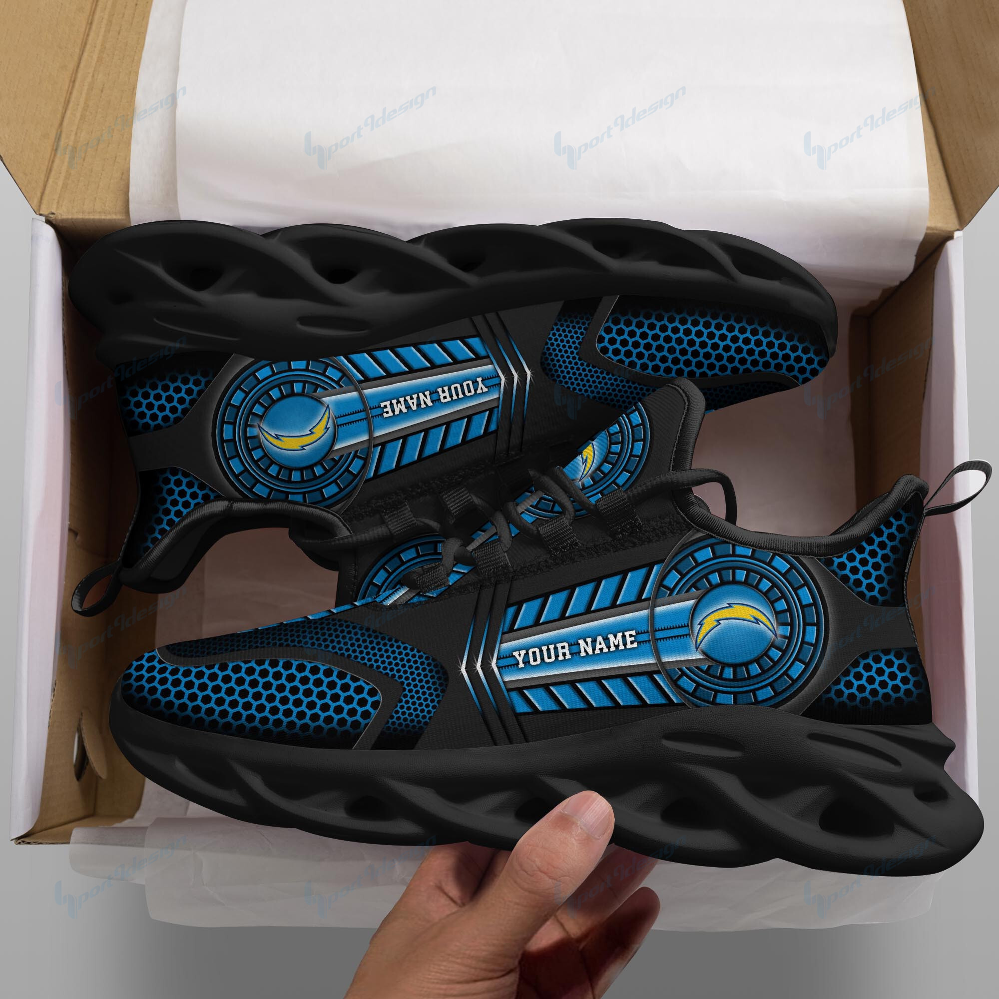 Los Angeles Chargers NFL Max Soul Shoes Sneakers For Men And Women