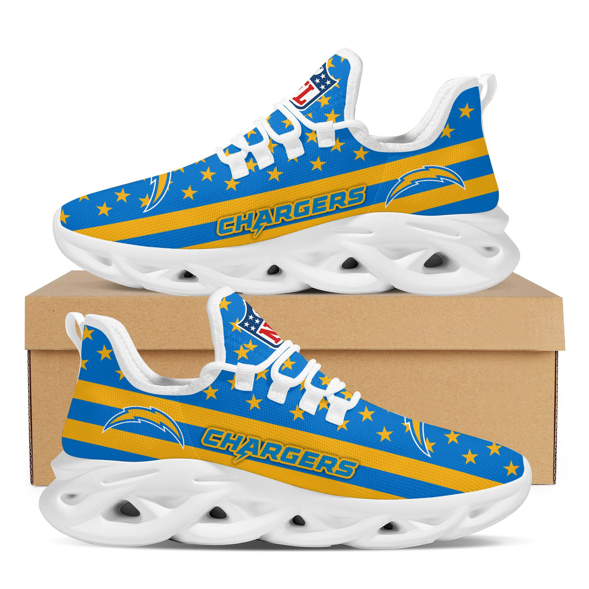 Los Angeles Chargers NFL Max Soul Shoes Sneakers For Men And Women