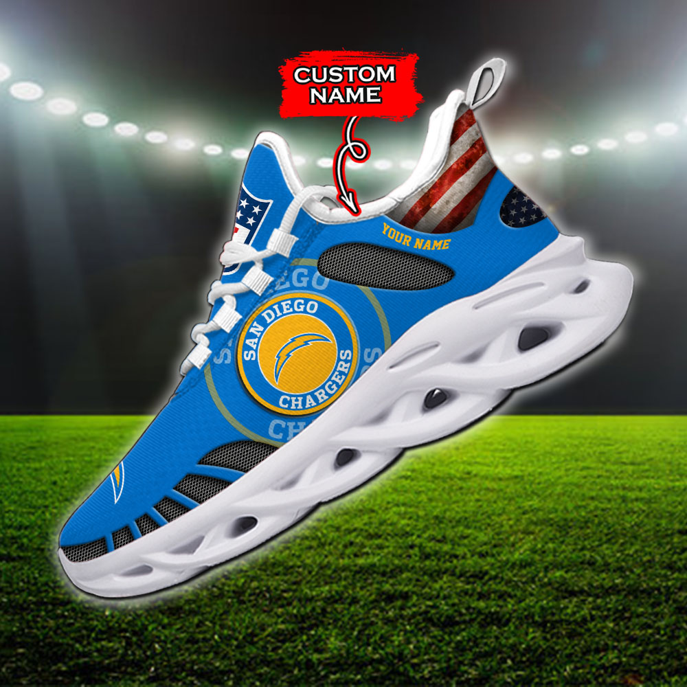 Los Angeles Chargers NFL Max Soul Shoes Sneakers For Men And Women
