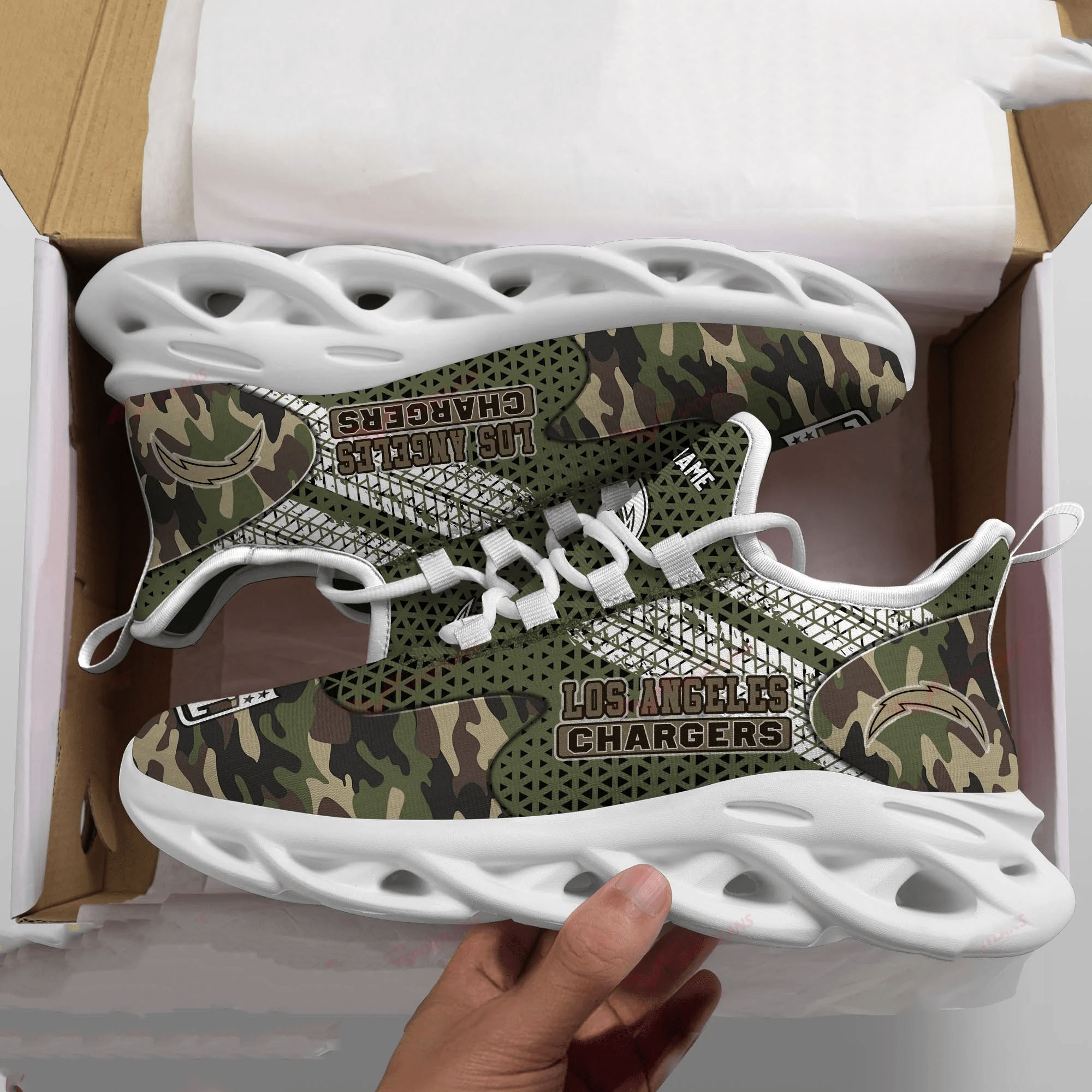Los Angeles Chargers NFL Max Soul Shoes Sneakers For Men And Women
