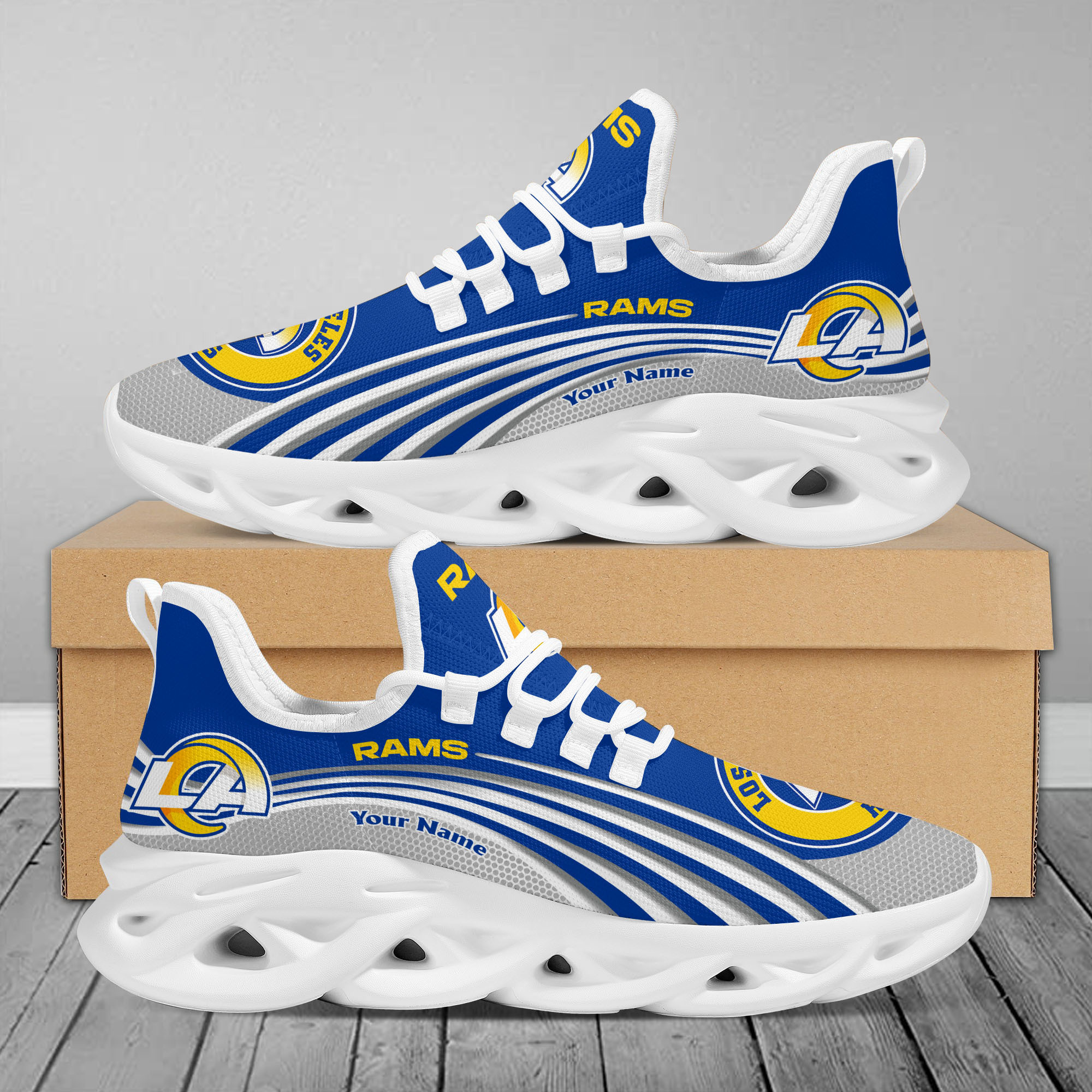 Los Angeles Rams Max Soul Shoes Sneakers For Men And Women