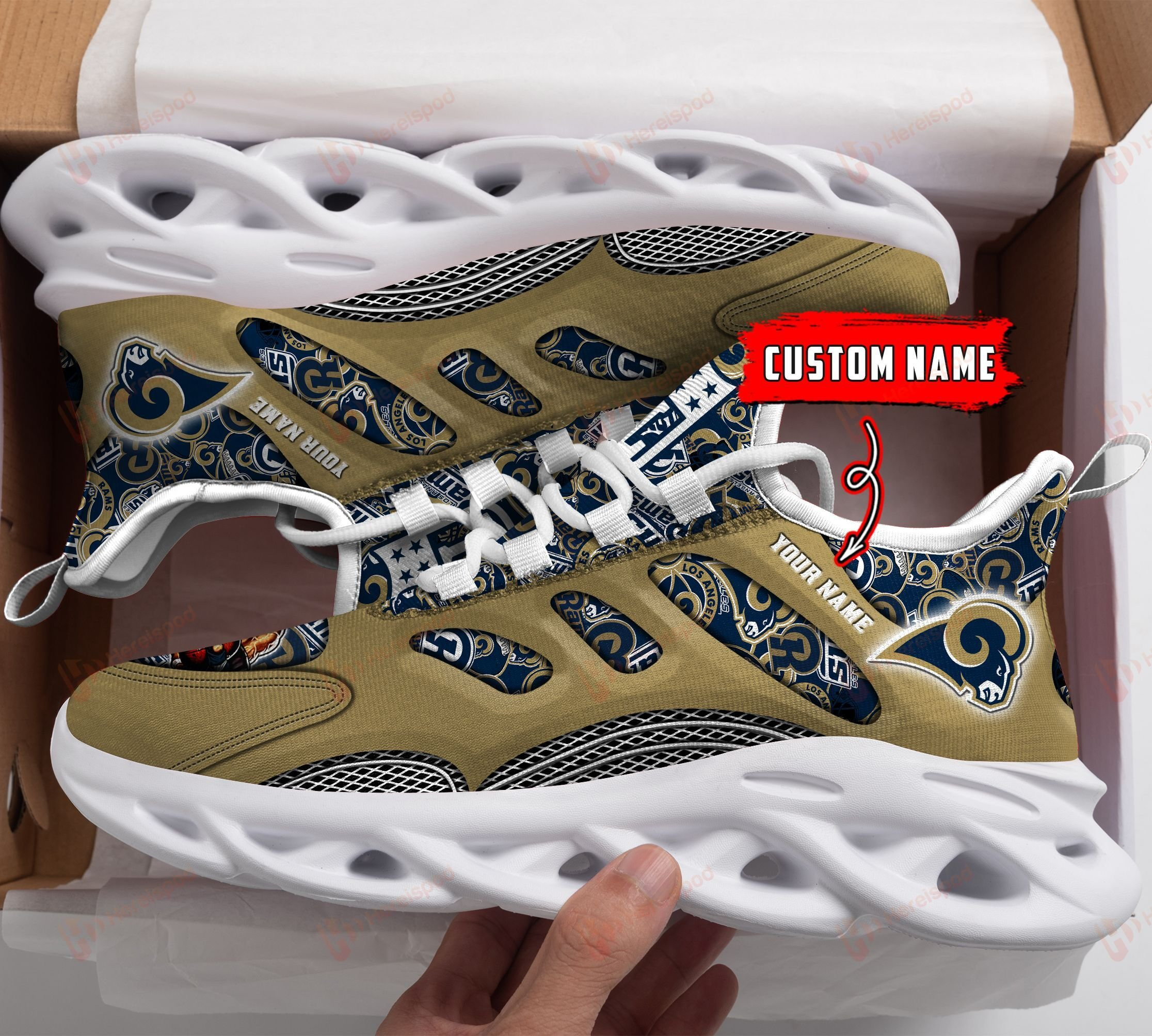Los Angeles Rams NFL Max Soul Shoes Sneakers For Men And Women