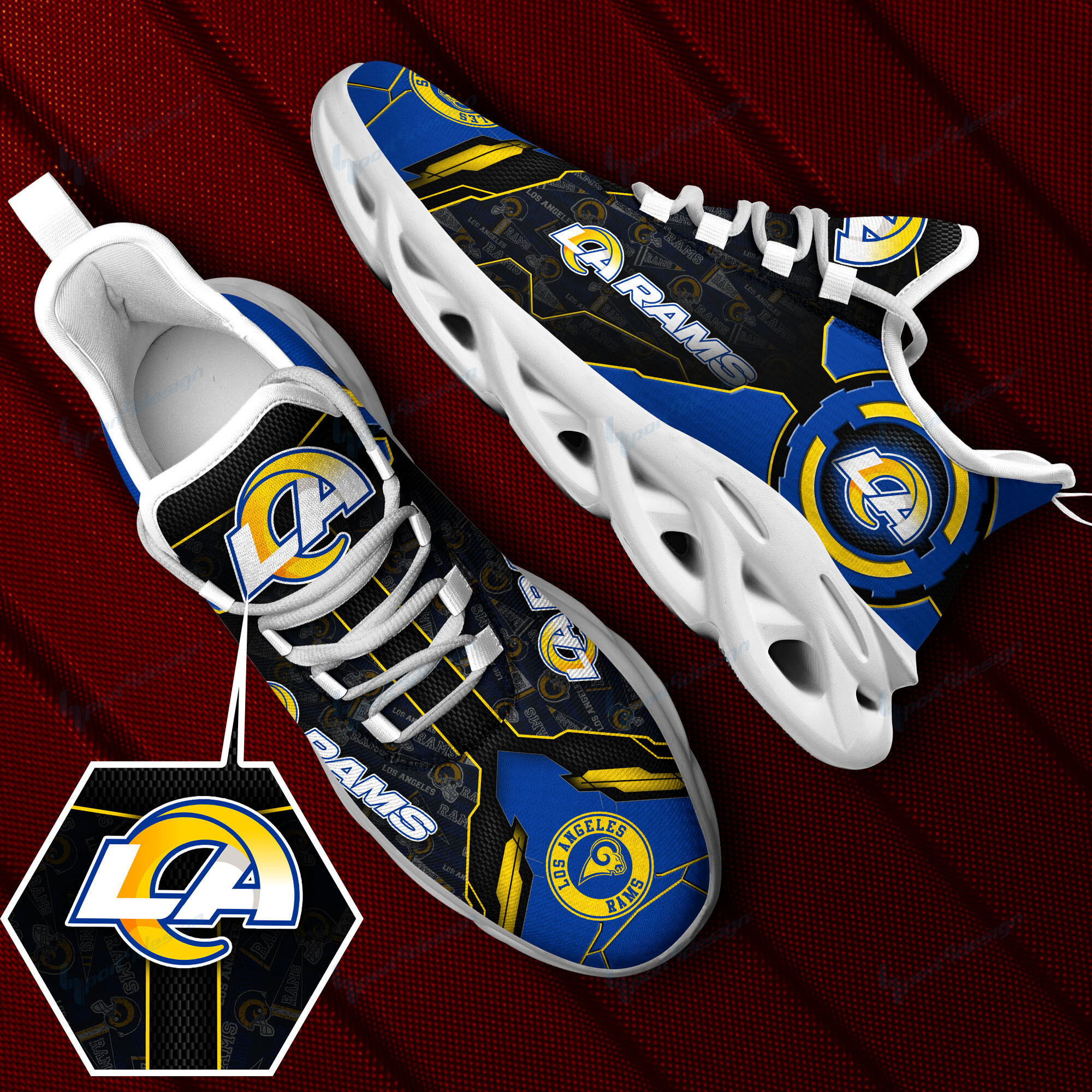 Los Angeles Rams NFL Max Soul Shoes Sneakers For Men And Women