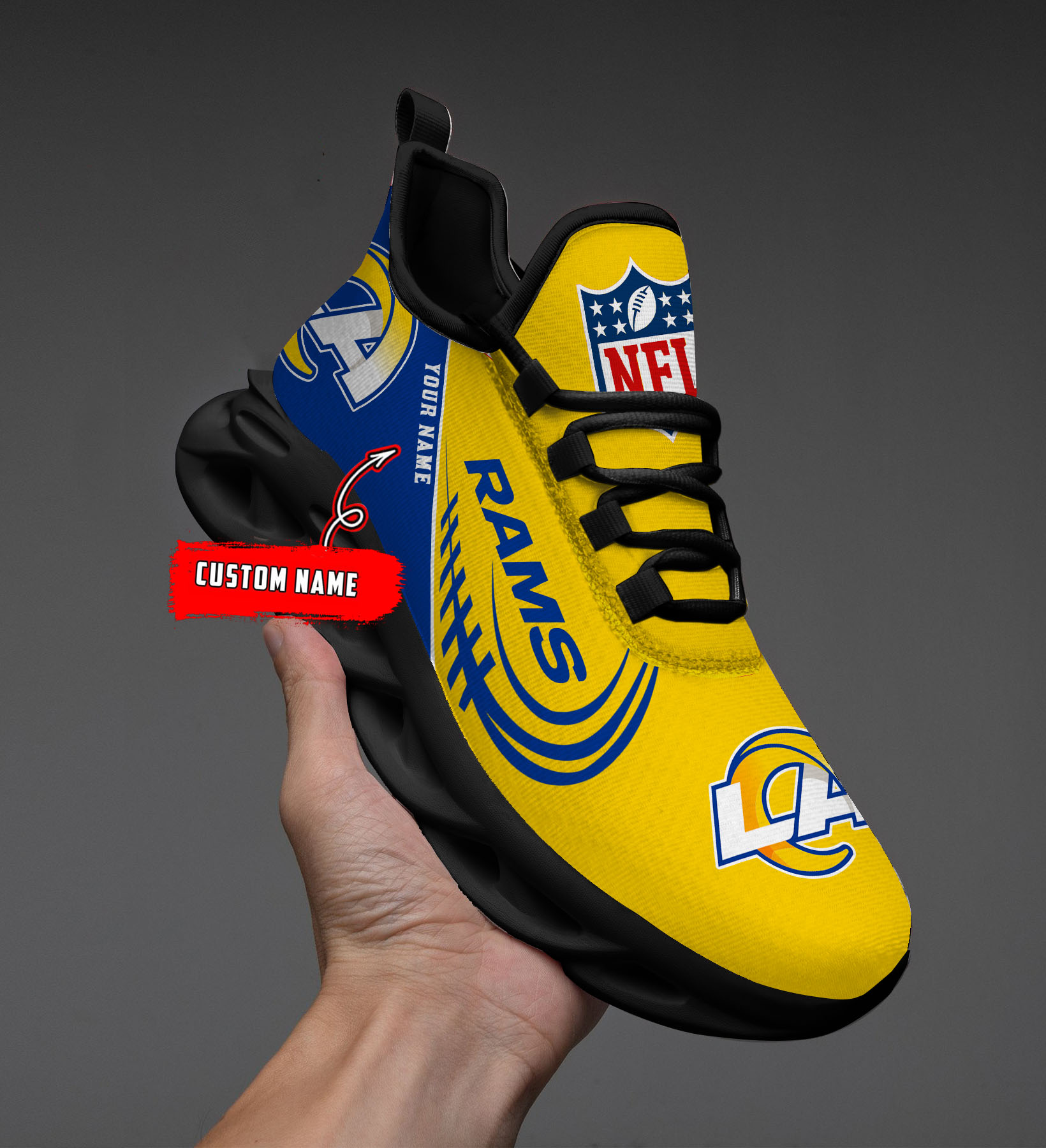 Los Angeles Rams NFL Max Soul Shoes Sneakers For Men And Women
