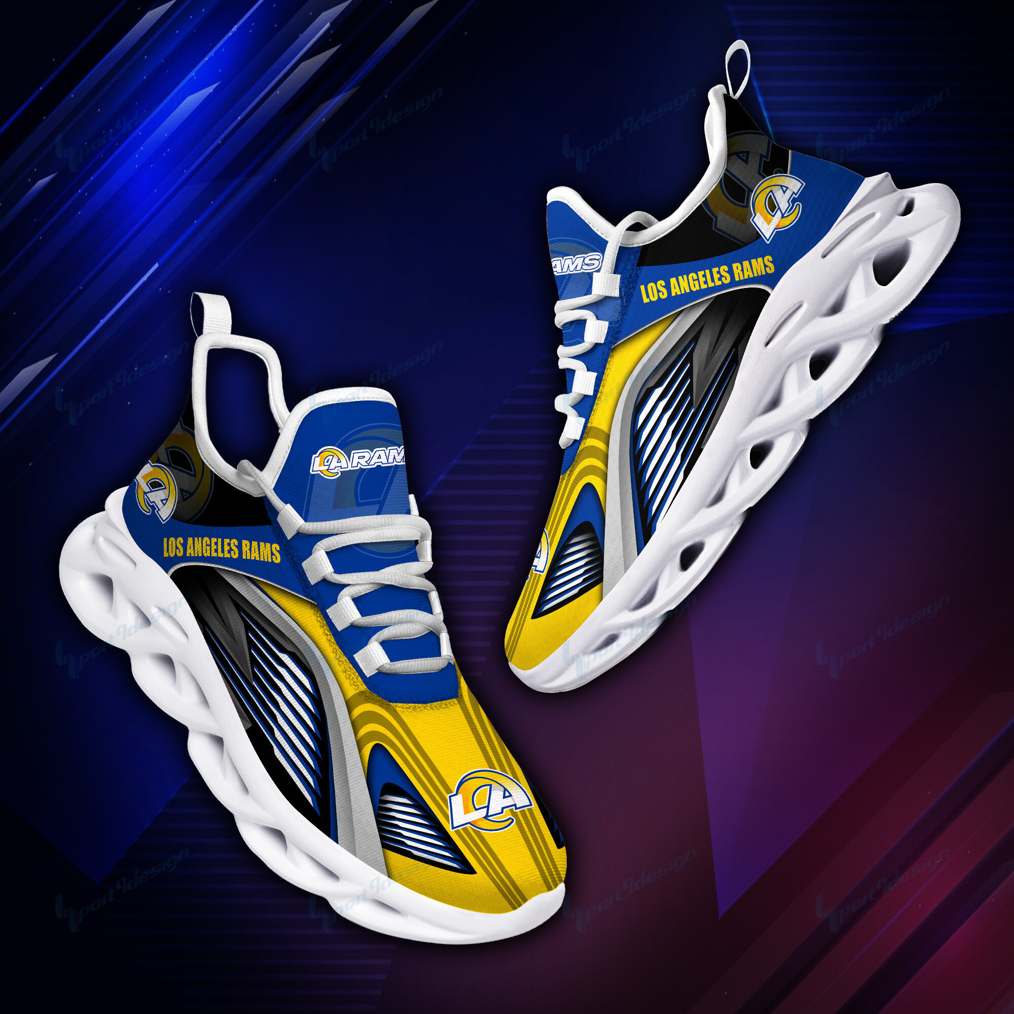 Los Angeles Rams NFL Max Soul Shoes Sneakers For Men And Women