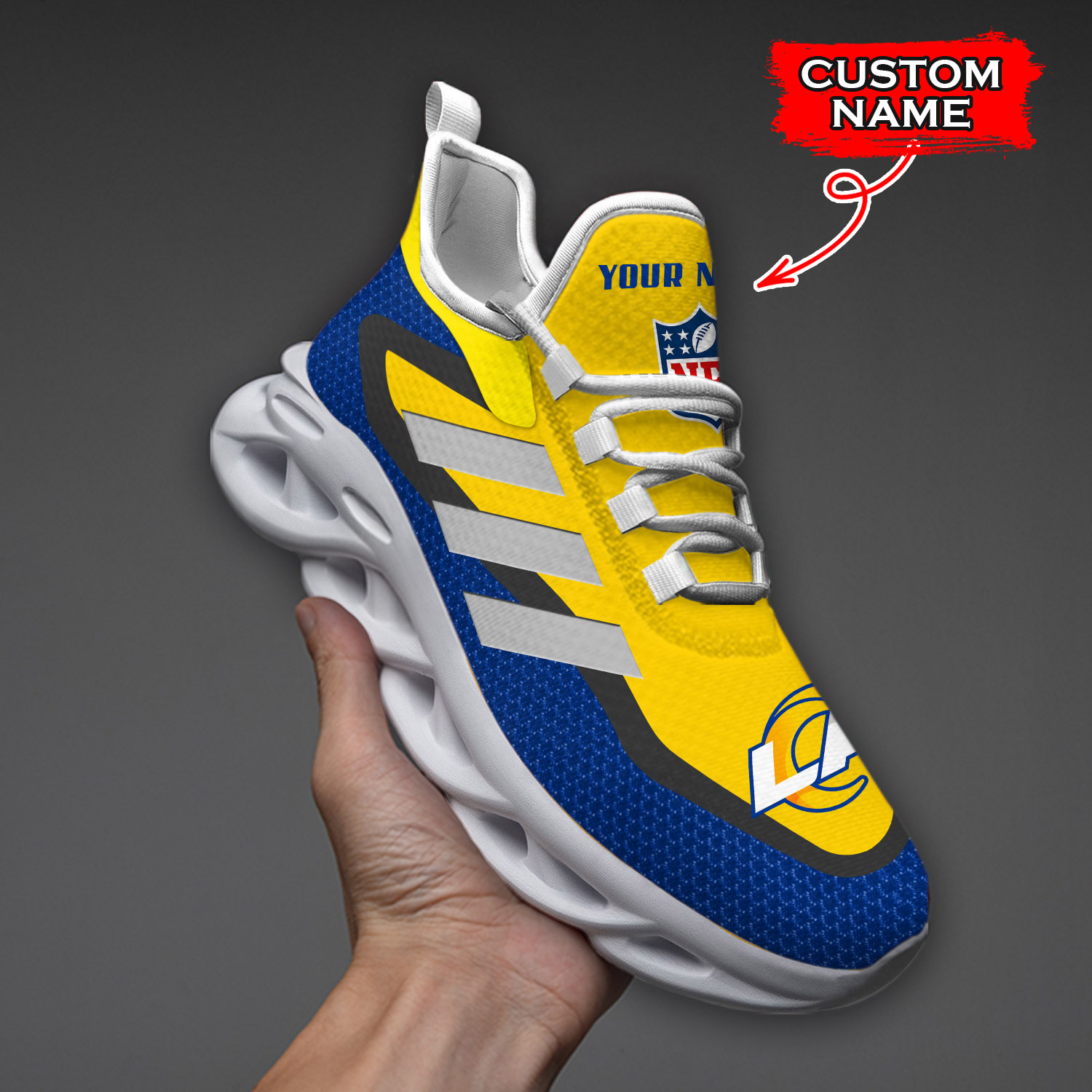 Los Angeles Rams NFL Max Soul Shoes Sneakers For Men And Women