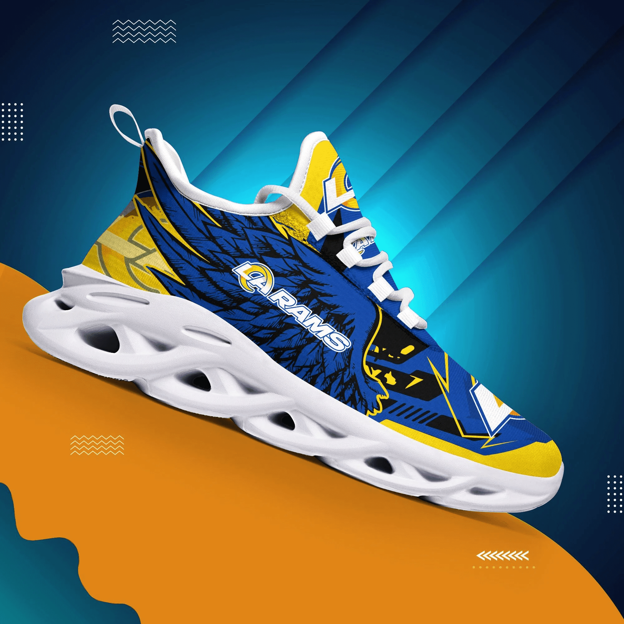 Los Angeles Rams NFL Max Soul Shoes Sneakers For Men And Women