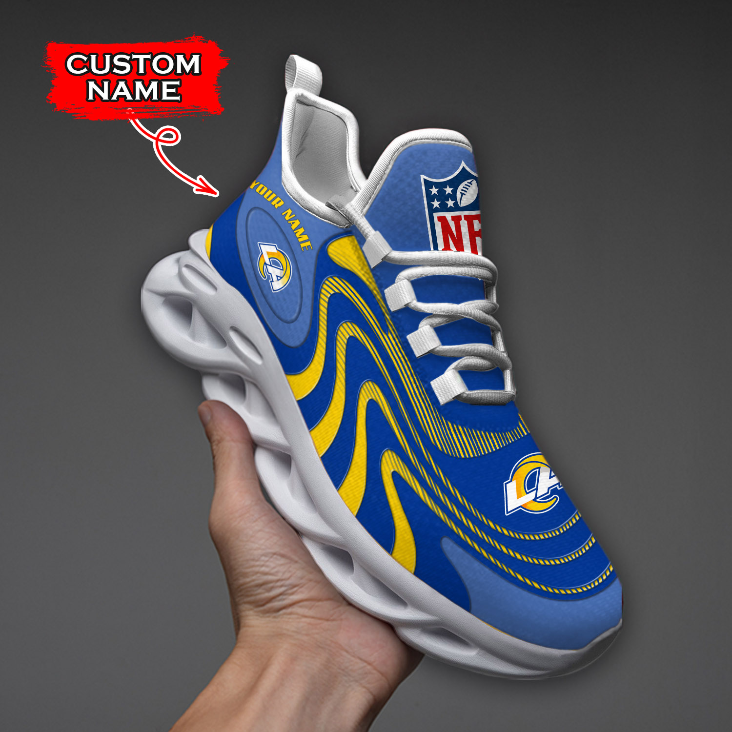 Los Angeles Rams NFL Max Soul Shoes Sneakers For Men And Women