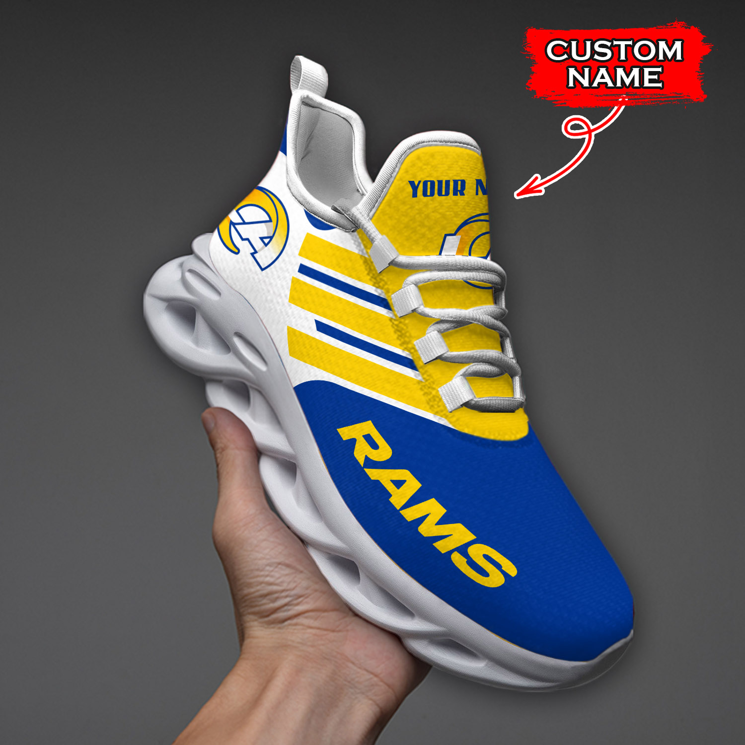 Los Angeles Rams NFL Max Soul Shoes Sneakers For Men And Women