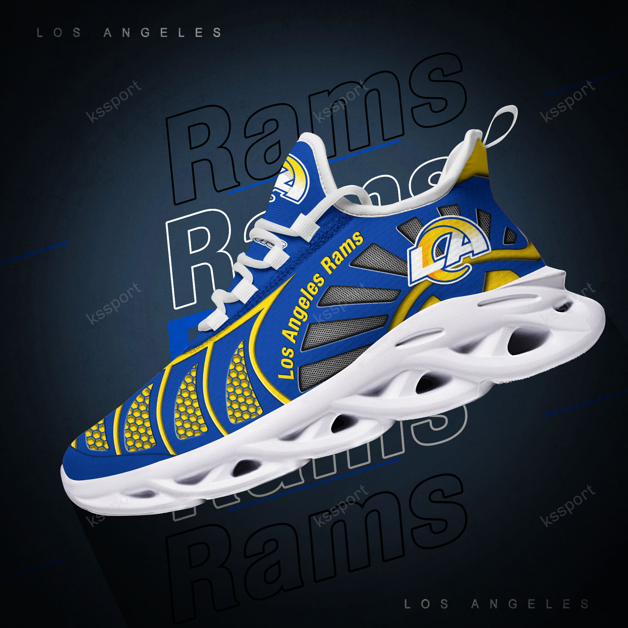 Los Angeles Rams NFL Max Soul Shoes Sneakers For Men And Women