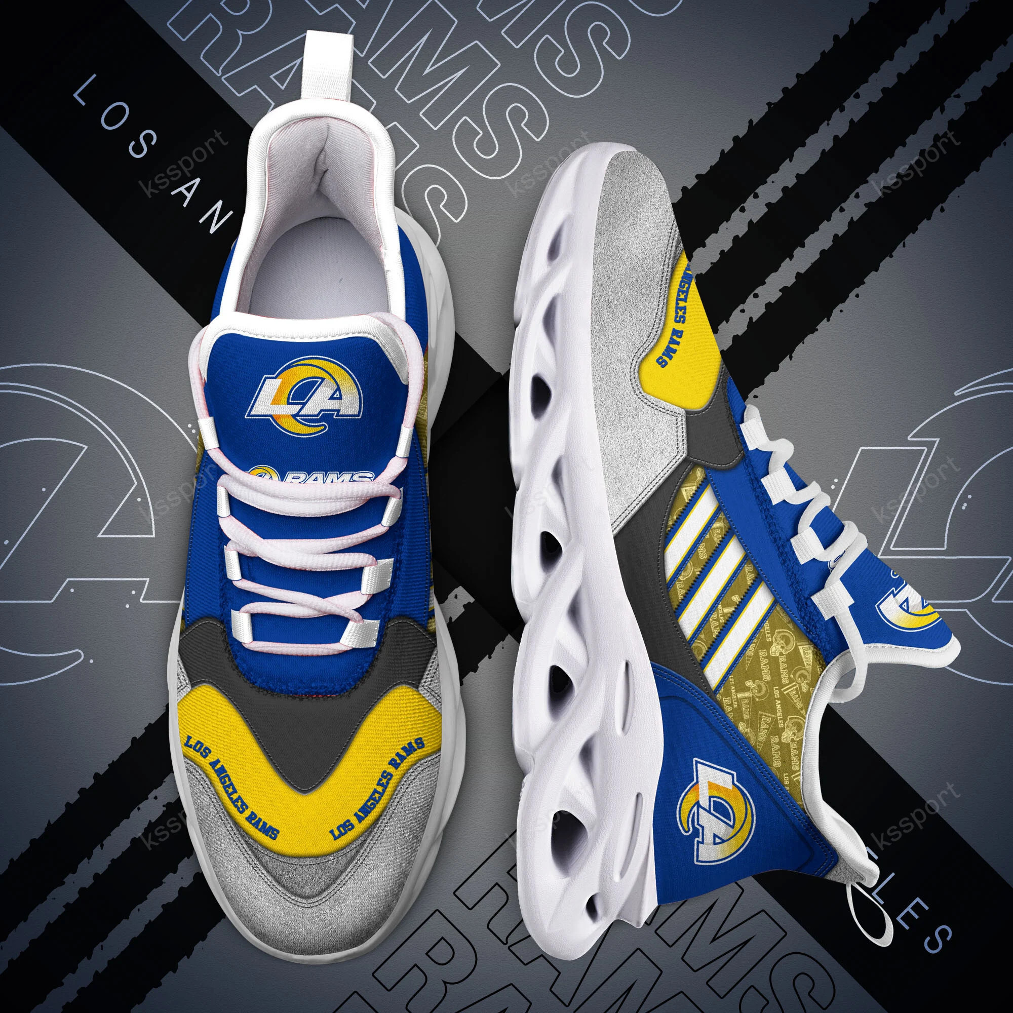 Los Angeles Rams NFL Max Soul Shoes Sneakers For Men And Women