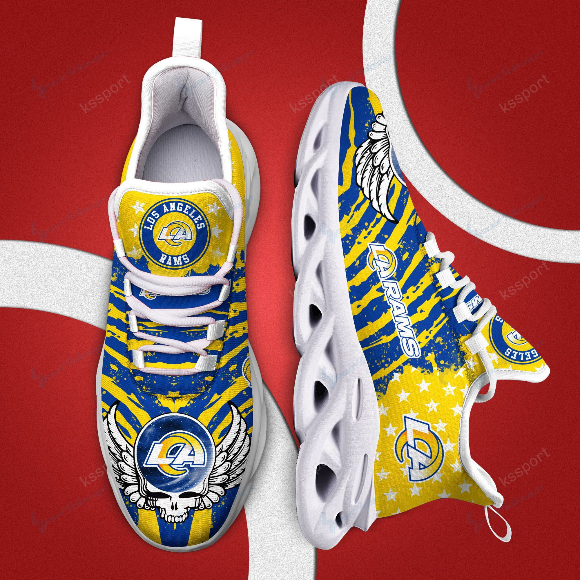 Los Angeles Rams NFL Max Soul Shoes Sneakers For Men And Women
