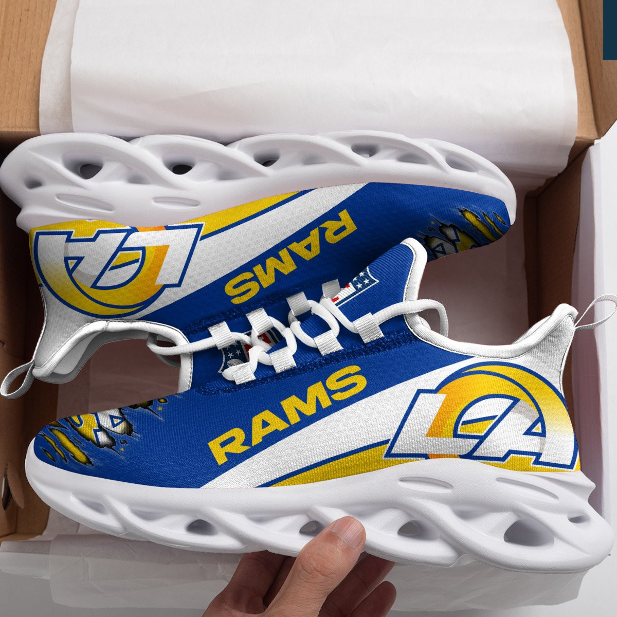 Los Angeles Rams NFL Max Soul Shoes Sneakers For Men And Women