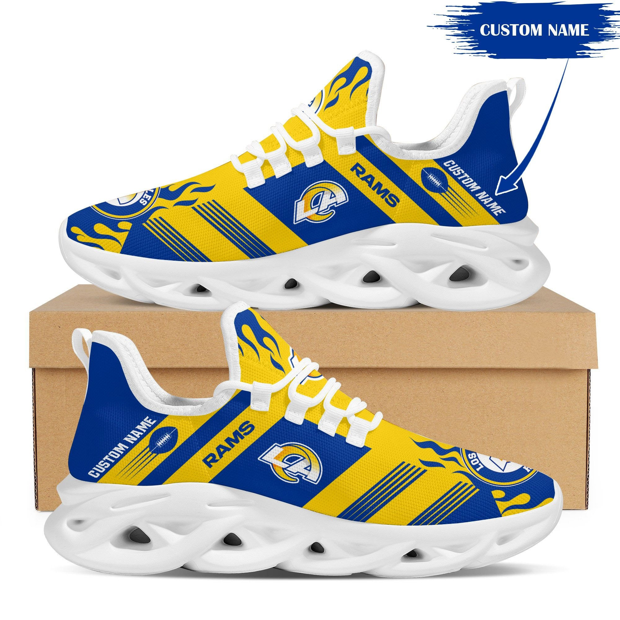 Los Angeles Rams NFL Max Soul Shoes Sneakers For Men And Women