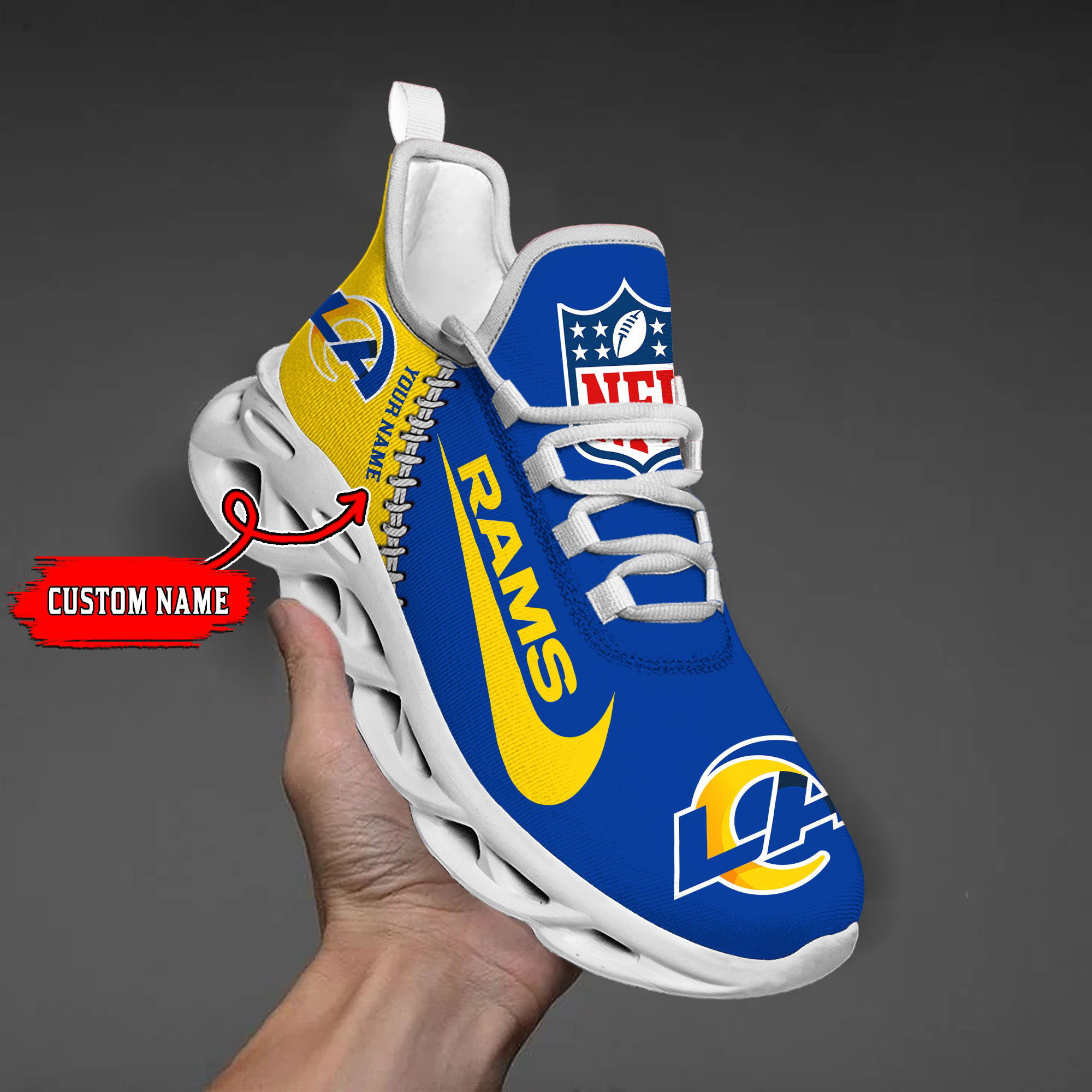 Los Angeles Rams NFL Max Soul Shoes Sneakers For Men And Women