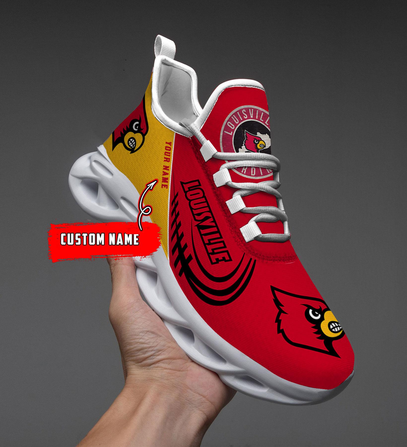 Louisville Cardinals Max Soul Shoes Sneakers For Men And Women