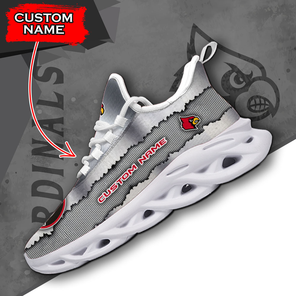 Louisville Cardinals NCAA Max Soul Shoes Sneakers For Men And Women