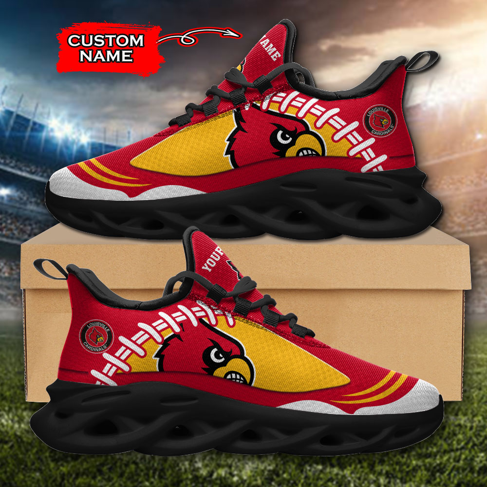 Louisville Cardinals NCAA Max Soul Shoes Sneakers For Men And Women