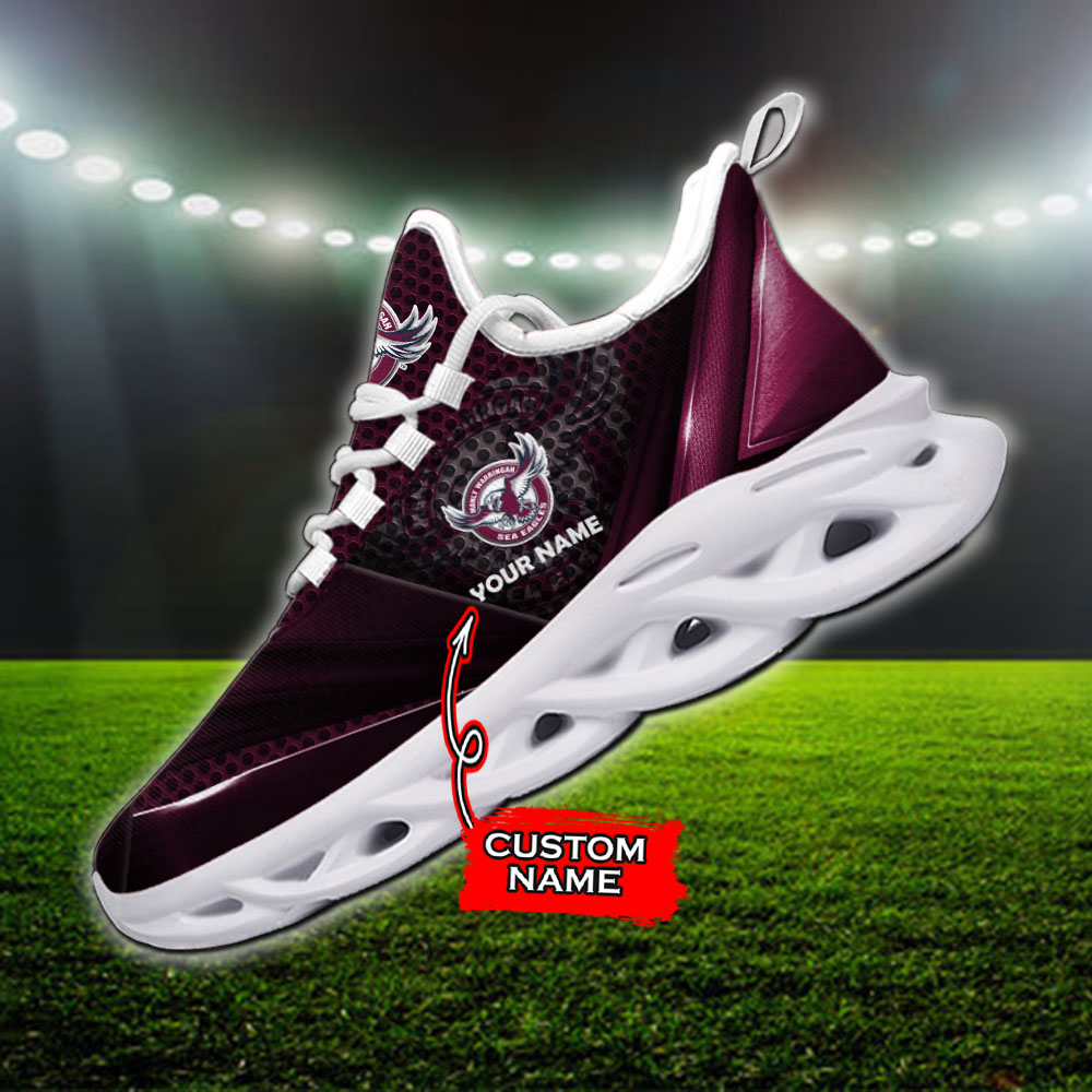 Manly Warringah Sea Eagles NRL Max Soul Shoes Sneakers For Men And Women