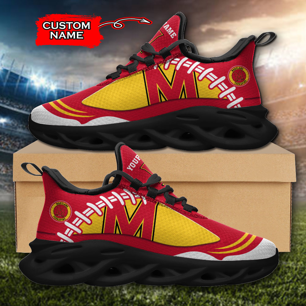 Maryland Terrapins NCAA Max Soul Shoes Sneakers For Men And Women