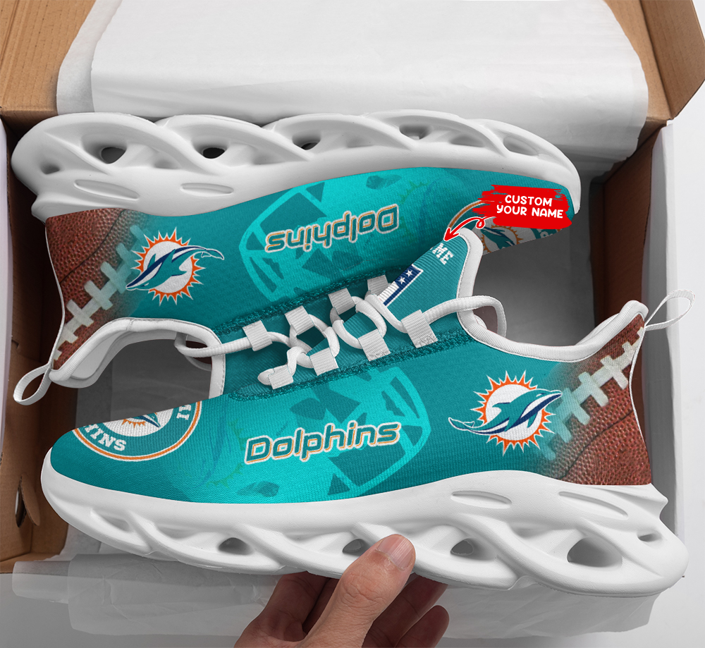 Miami Dolphins Max Soul Shoes Sneakers For Men And Women