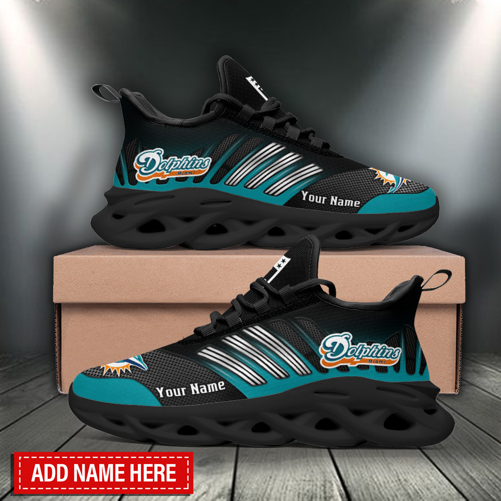 Miami Dolphins Max Soul Shoes Sneakers For Men And Women