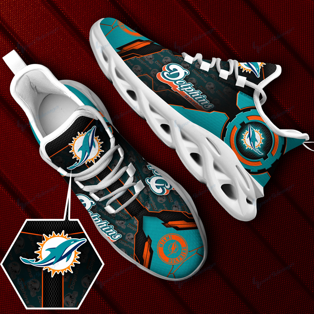 Miami Dolphins Max Soul Shoes Sneakers For Men And Women