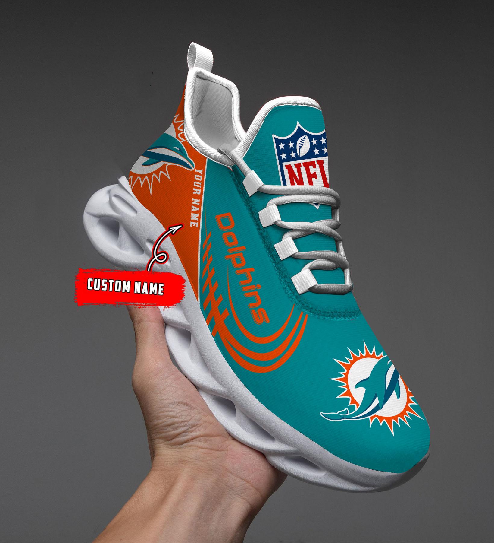 Miami Dolphins Max Soul Shoes Sneakers For Men And Women