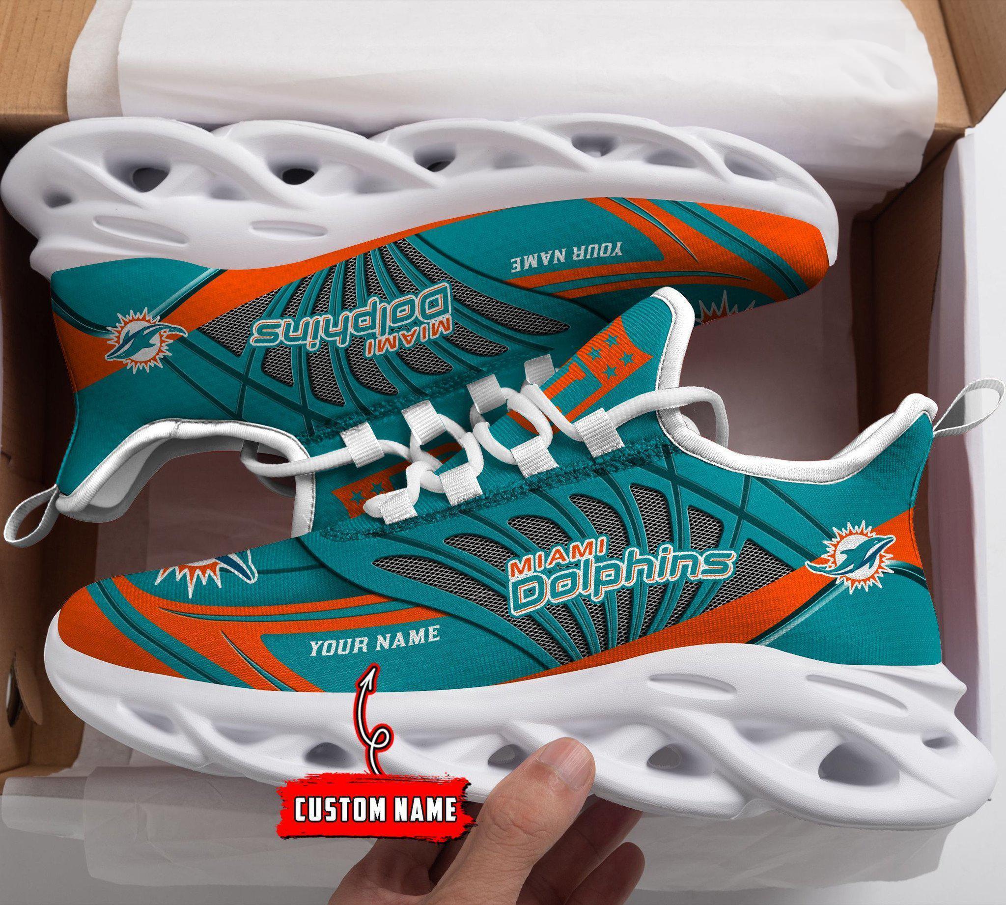 Miami Dolphins Max Soul Shoes Sneakers For Men And Women