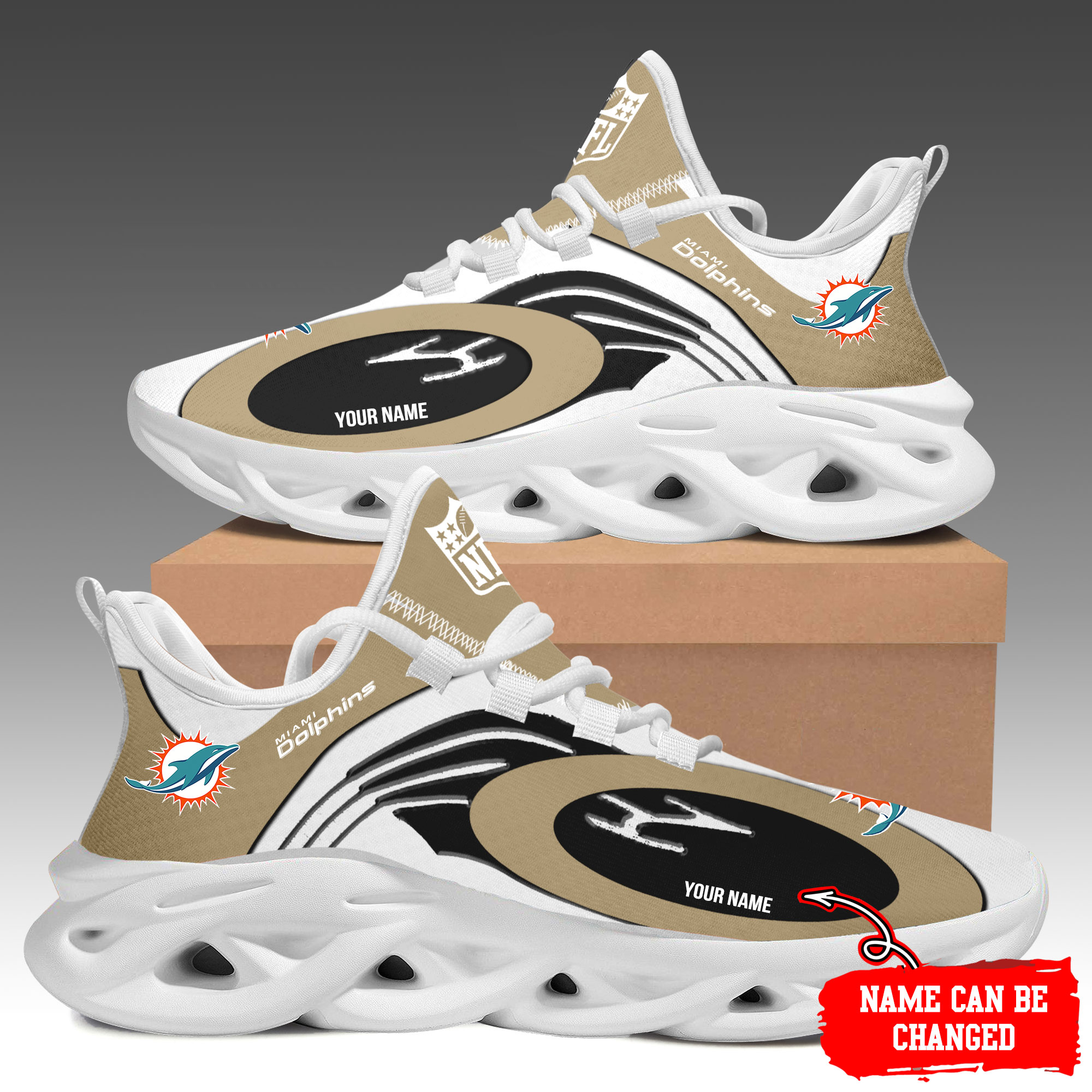 Miami Dolphins Max Soul Shoes Sneakers For Men And Women