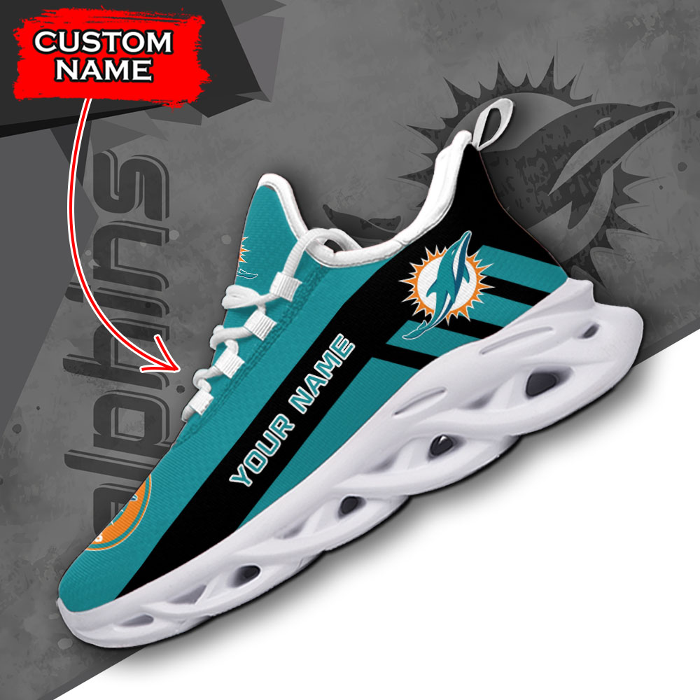 Miami Dolphins NFL Max Soul Shoes Sneakers For Men And Women