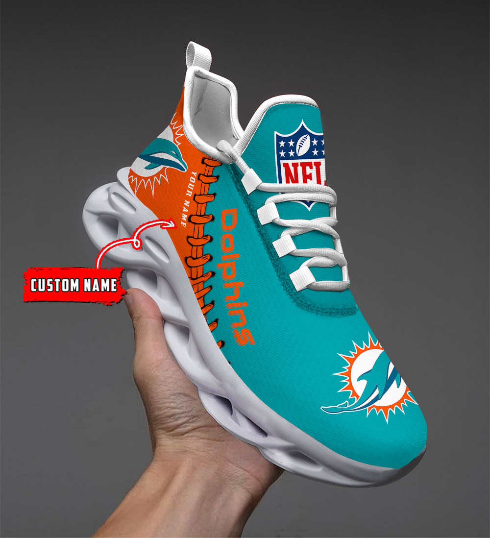 Miami Dolphins NFL Max Soul Shoes Sneakers For Men And Women