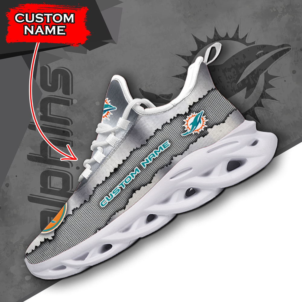 Miami Dolphins NFL Max Soul Shoes Sneakers For Men And Women