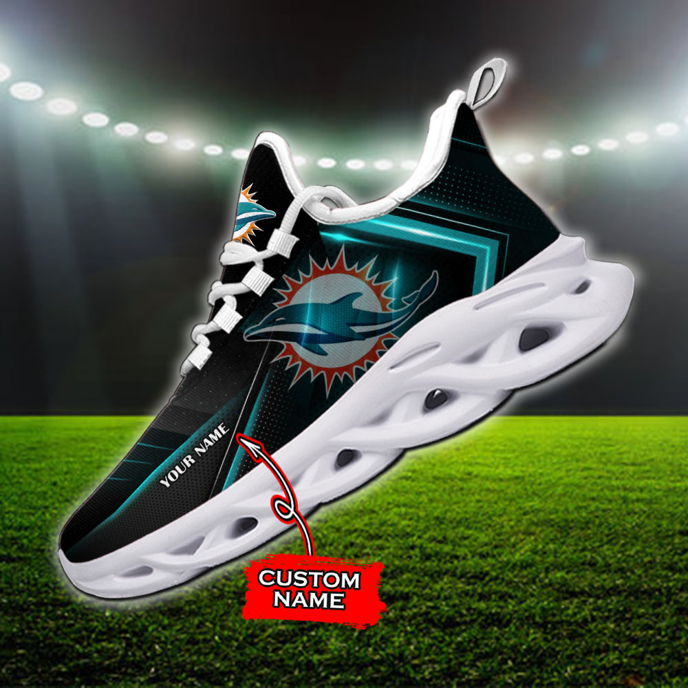 Miami Dolphins NFL Max Soul Shoes Sneakers For Men And Women