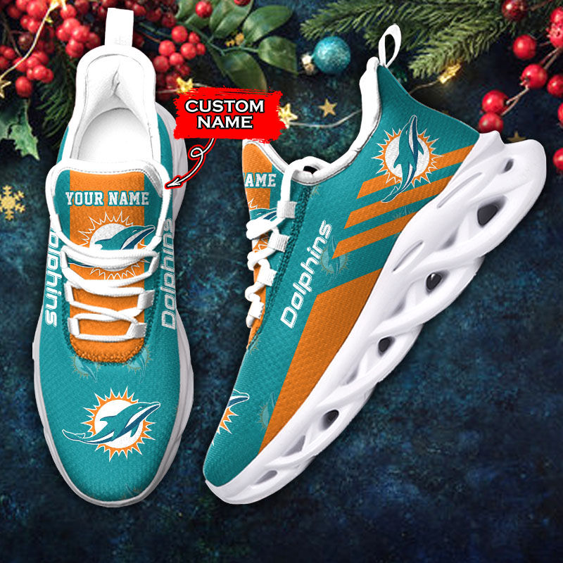Miami Dolphins NFL Max Soul Shoes Sneakers For Men And Women