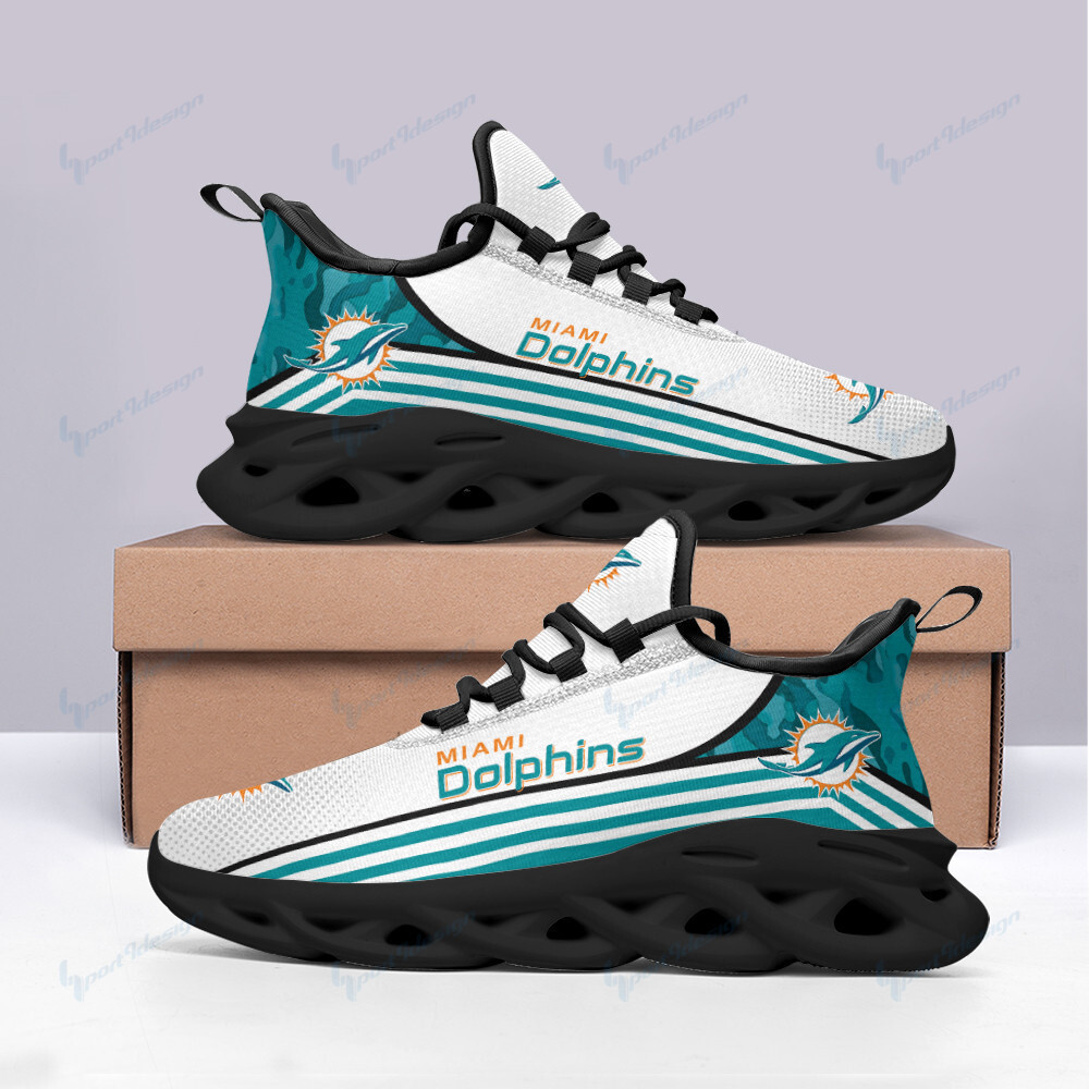 Miami Dolphins NFL Max Soul Shoes Sneakers For Men And Women