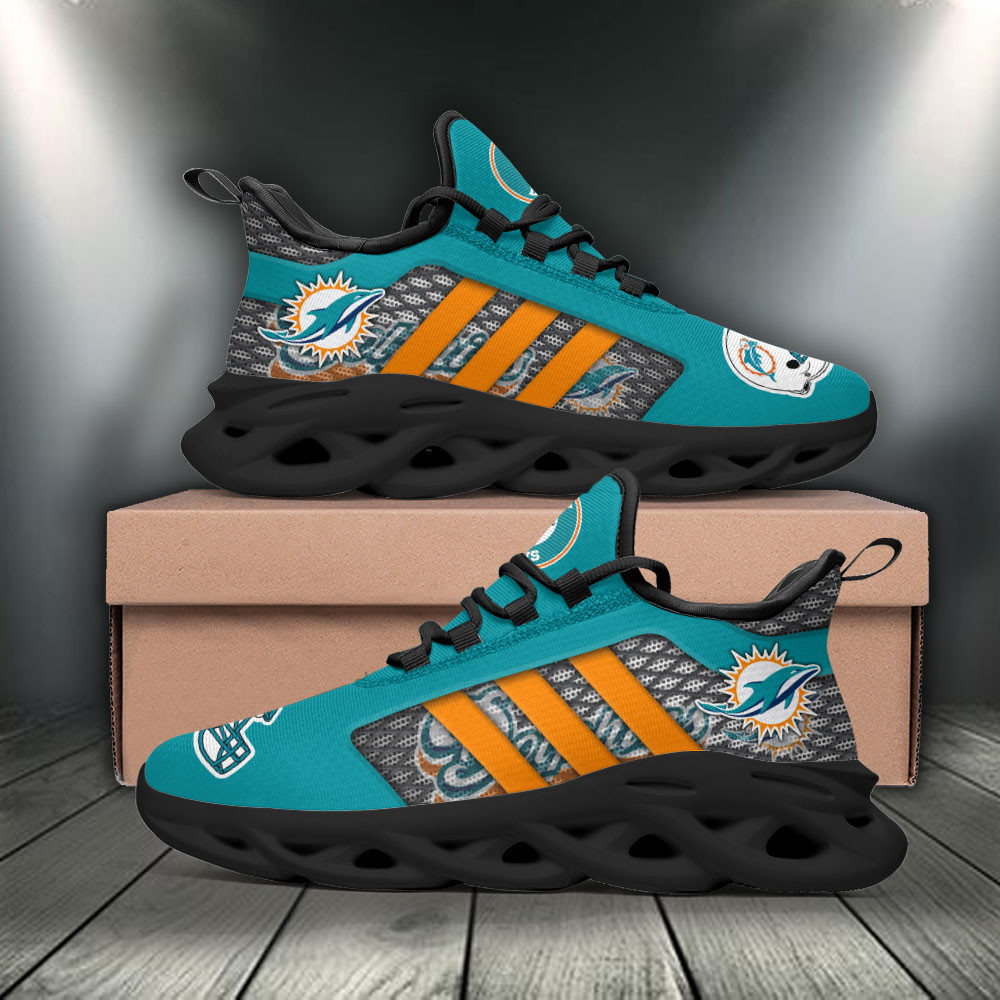 Miami Dolphins NFL Max Soul Shoes Sneakers For Men And Women