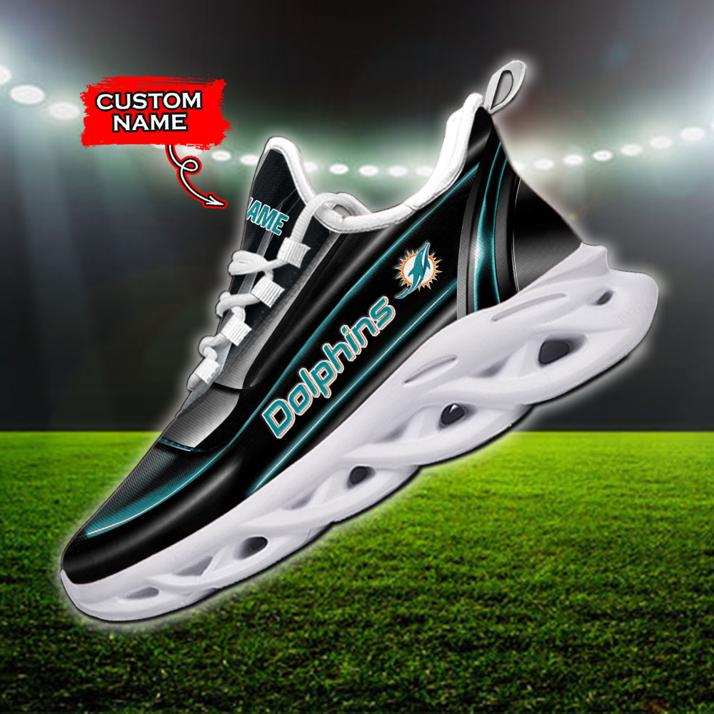 Miami Dolphins NFL Max Soul Shoes Sneakers For Men And Women