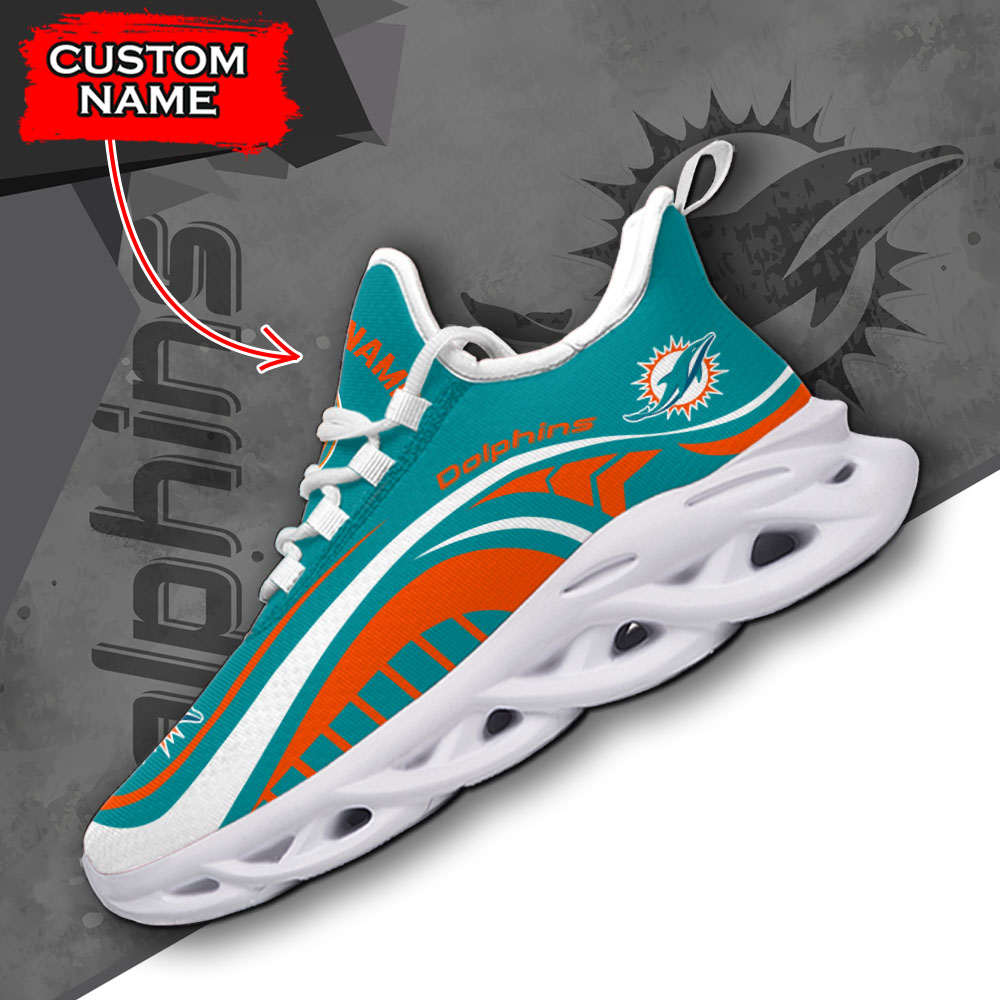Miami Dolphins NFL Max Soul Shoes Sneakers For Men And Women