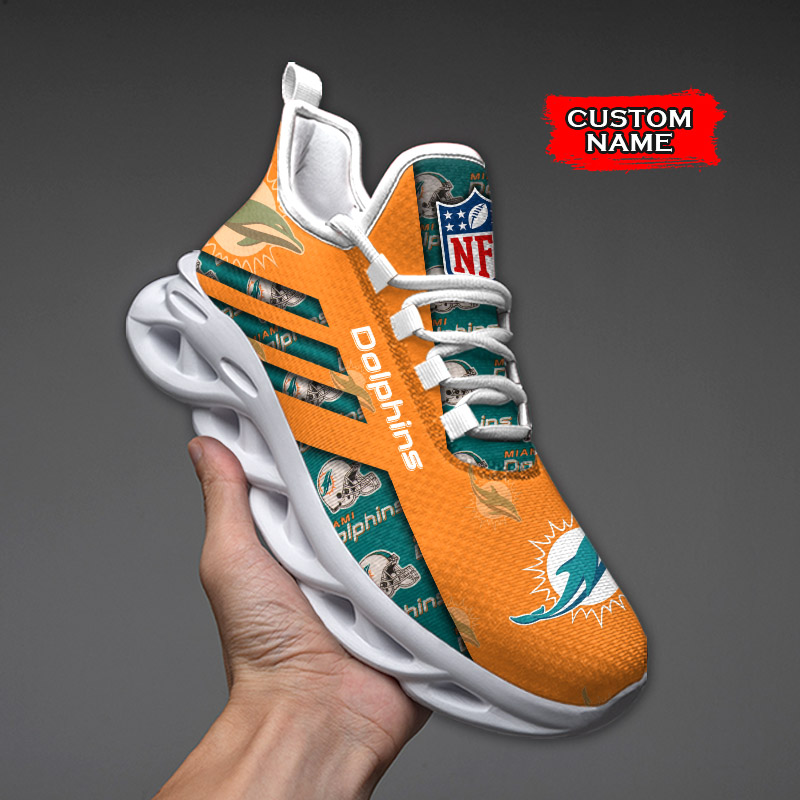 Miami Dolphins NFL Max Soul Shoes Sneakers For Men And Women