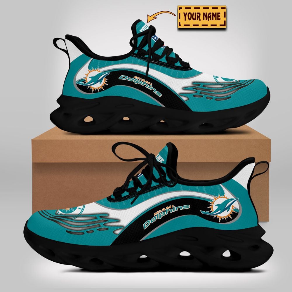 Miami Dolphins NFL Max Soul Shoes Sneakers For Men And Women