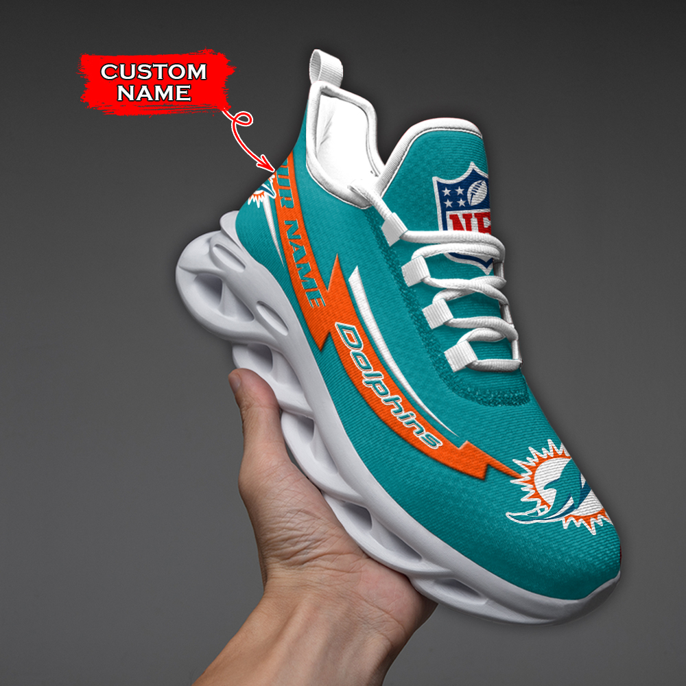 Miami Dolphins NFL Max Soul Shoes Sneakers For Men And Women