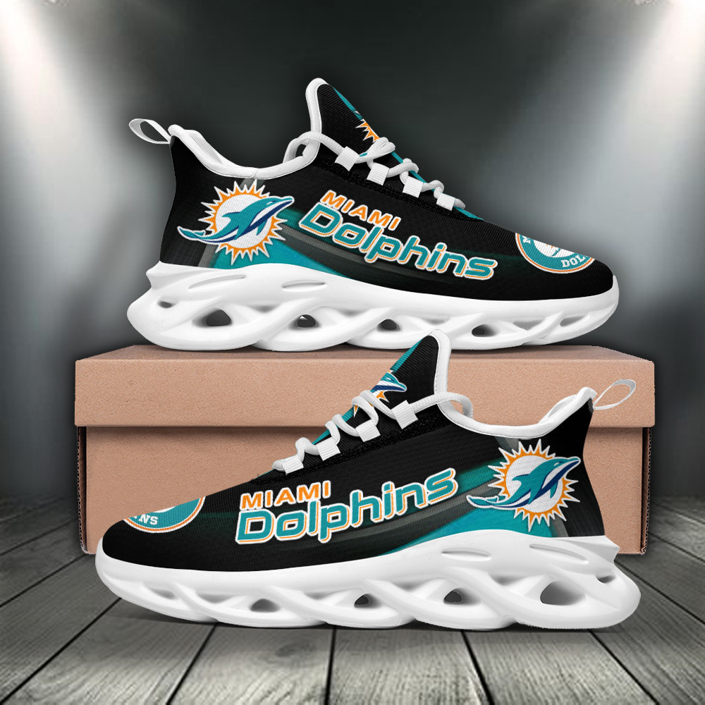 Miami Dolphins NFL Max Soul Shoes Sneakers For Men And Women
