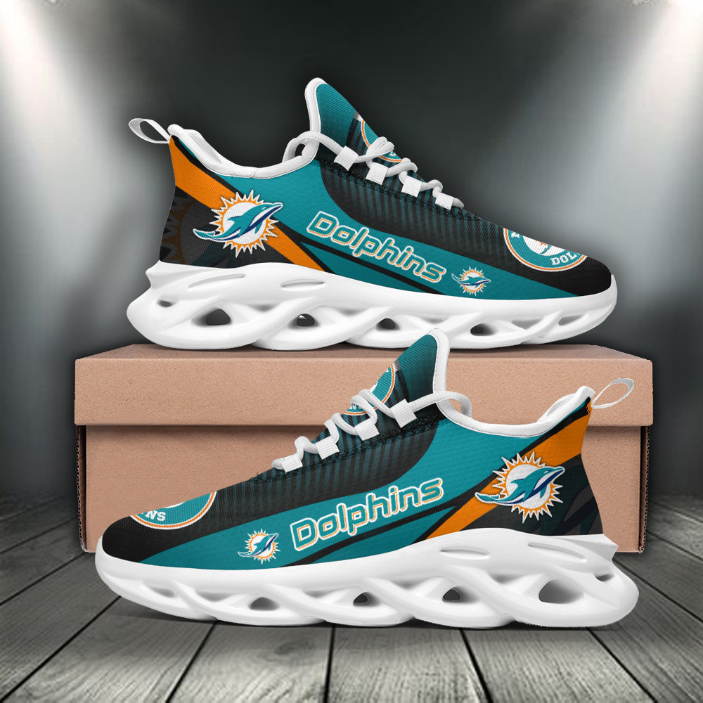 Miami Dolphins NFL Max Soul Shoes Sneakers For Men And Women