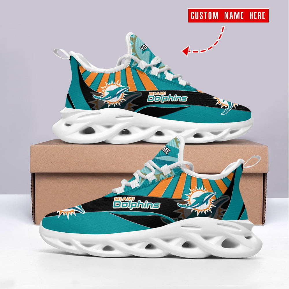 Miami Dolphins NFL Max Soul Shoes Sneakers For Men And Women