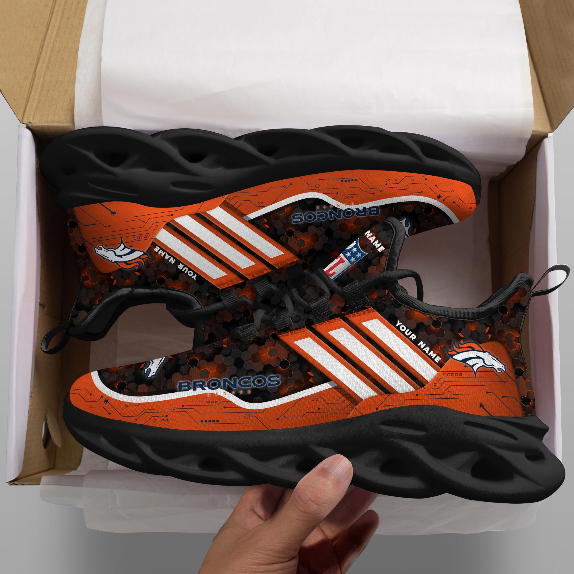 Miami Dolphins NFL Max Soul Shoes Sneakers For Men And Women